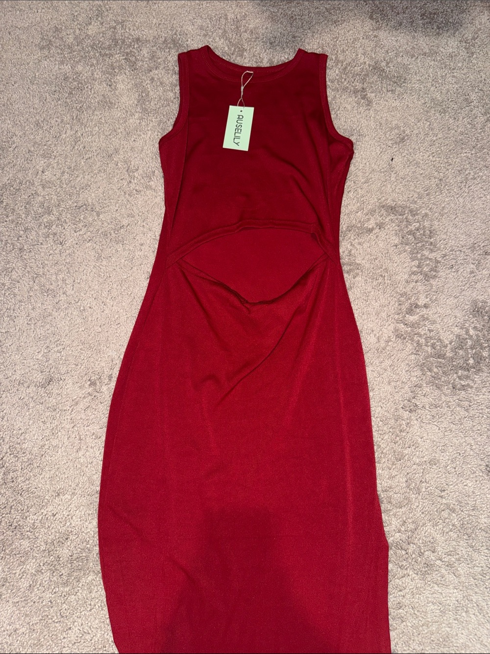 Red Sleeveless Bodycon Dress